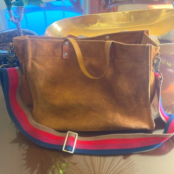 parker thatch Handbags - Parker Thatch suede medium Mimi plus strap